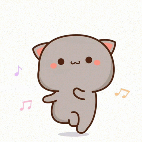 Mochi Mochi Peach Cat Dancing To Music GIF