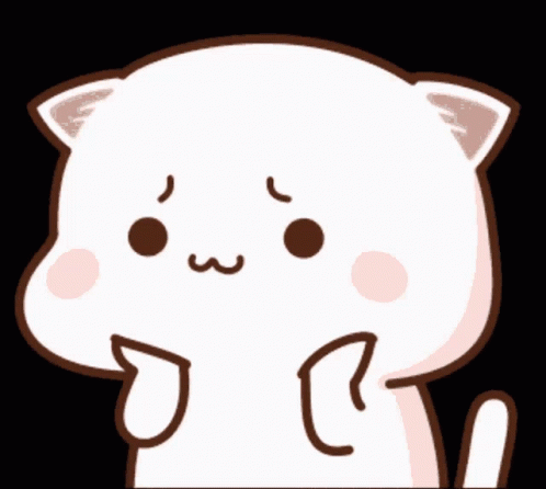 Mochi Peach Cat Cheeks Bounce GIF