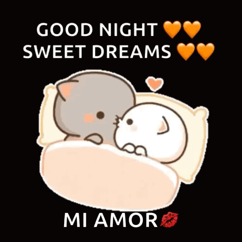 Mochi Peach Goodnight Sweet Dreams GIF