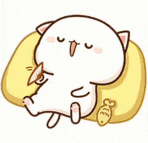 Mochi Relax Couch Time GIF