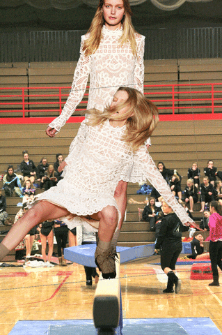 Model Balance Beam Stop Motion Animation GIF