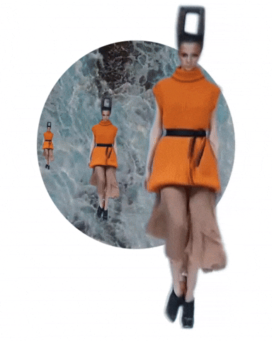 Model Crazy Square Hair GIF