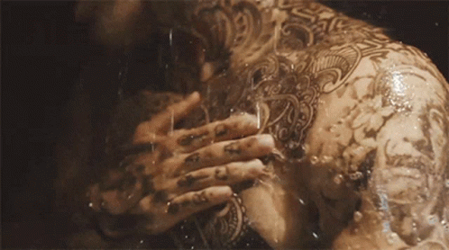 Model Stephen James Bath Time GIF