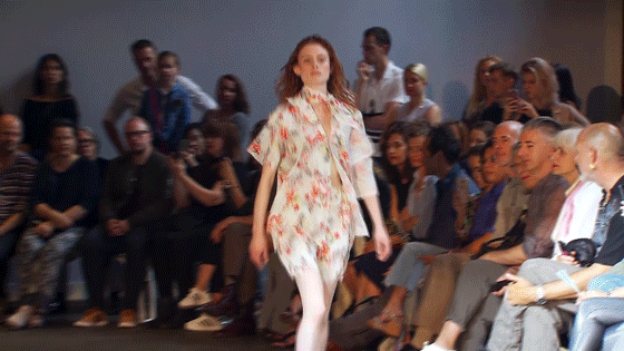 Model Walking Fast Symphony Of Motion GIF