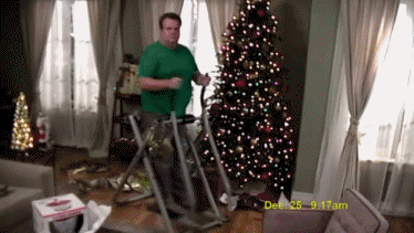 Modern Family Christmas Workout GIF