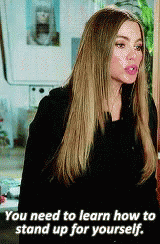 Modern Family Gloria Stand Up For Yourself GIF