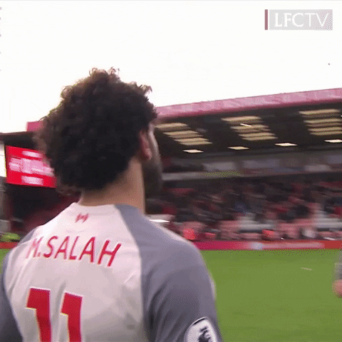 Mohamed Salah Coach Hug GIF