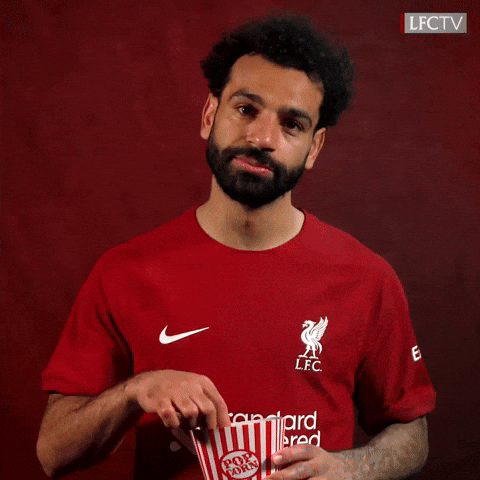 Mohamed Salah Eating Popcorn GIF