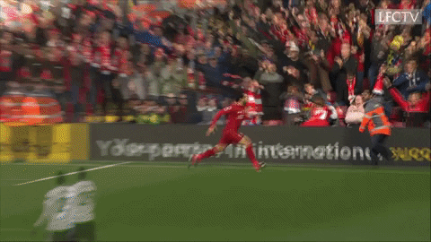 Mohamed Salah Running Knee Slide GIF