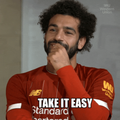 Mohamed Salah Says Take It Easy GIF