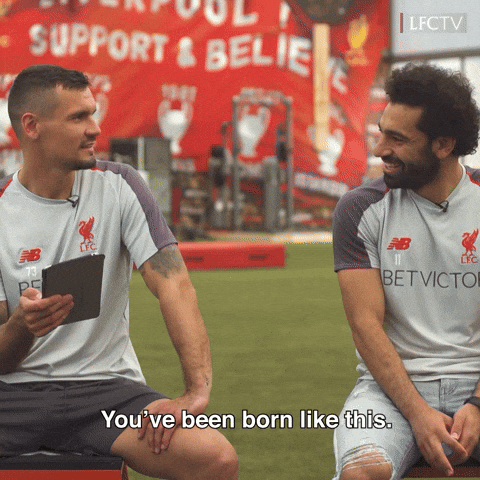 Mohamed Salah Talks With Teammate GIF