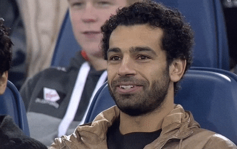 Mohamed Salah Wiping Lips GIF