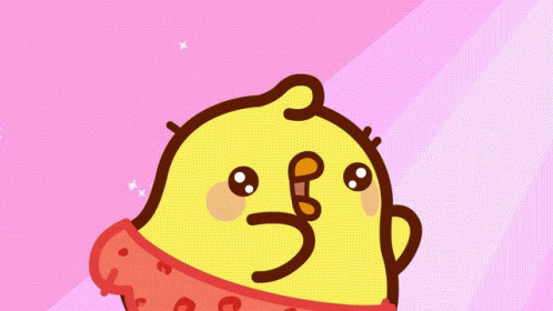 Molang And Piu Piu Having Fun GIF