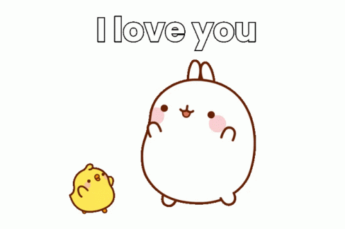 Molang And Piu Piu Love Each Other GIF