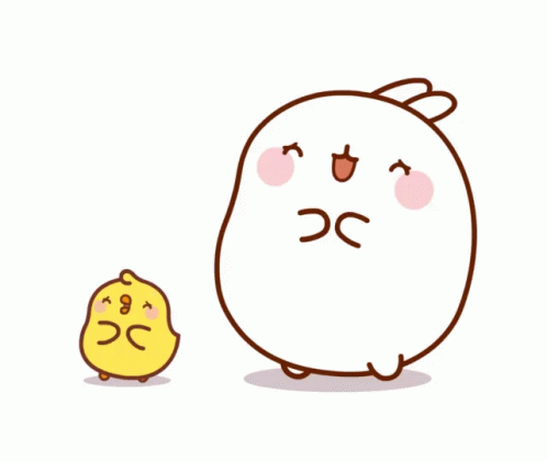 Molang And Piu Piu Sweating GIF