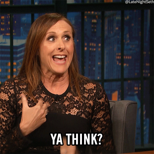 Molly Shannon Ya Think Duhhh GIF
