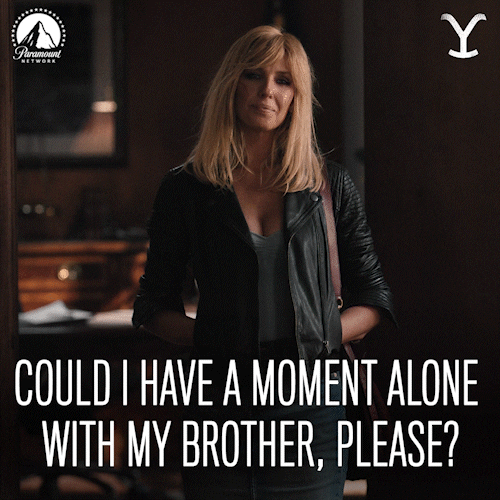 Moment Alone With Brother Beth Dutton GIF