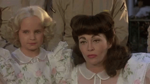 Mommie Dearest Faye Dunaway Hair Do GIF