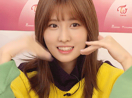 Momo Twice Cute Mouth Wave GIF