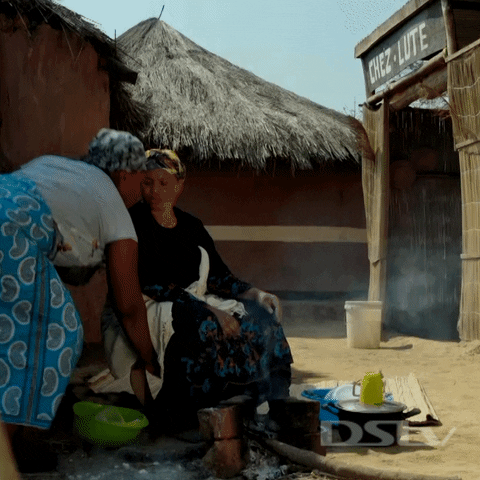 Moms From Zambia Funny Fight GIF