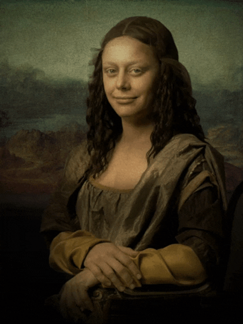 Mona Lisa Painting Meme Hey What's Going On GIF 