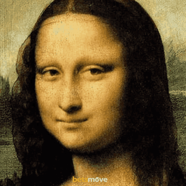 Mona Lisa Painting Smile GIF