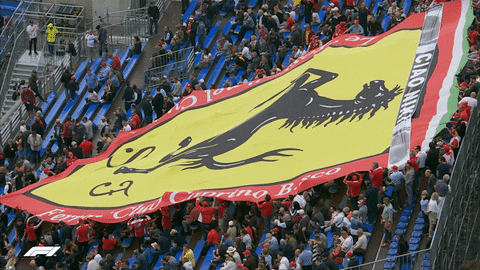 Monaco F1 Scuderia Ferrari Flag GIF