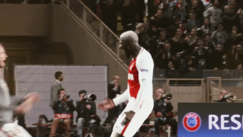 Monaco Football Players Hug GIF