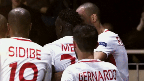 Monaco Football Team Joyous Cheer GIF