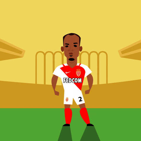 Monaco Ligue 1 Fabinho Football Statue GIF