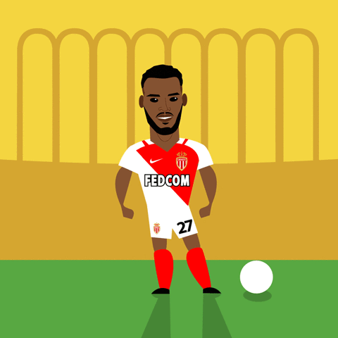 Monaco Ligue 1 Football Lemar Running GIF