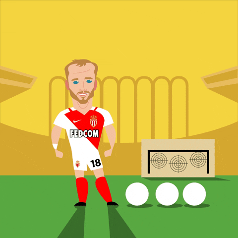 Monaco Ligue 1 Germain Powerful Goal Kick GIF