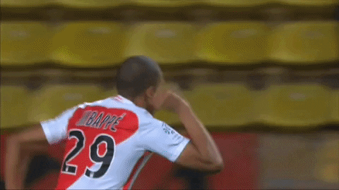Monaco Ligue 1 Mbappe Group Hug GIF