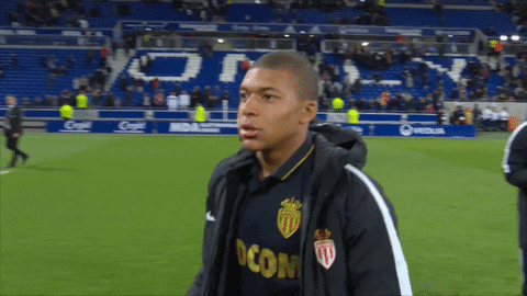Monaco Mbappe Walking Sticking Tongue Out GIF