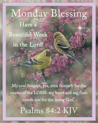 Monday Blessings Psalms Verse GIF