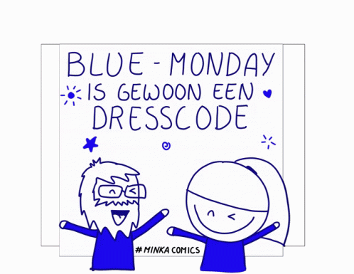 Monday Blues Dresscode GIF