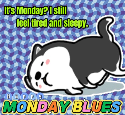 Monday Blues Lazy Dog GIF