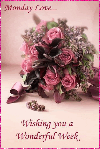 Monday Love Flowers Monday Blessings GIF