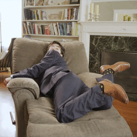 Monday Morning Tired Work Chair Natalie Palamides GIF