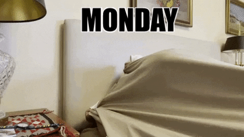 Monday Morning Wake Up Go Back Sleep Alarm GIF