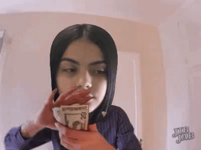 Money Balling Falling From Sky GIF