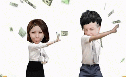 Money Dance Duo Face Swap GIF