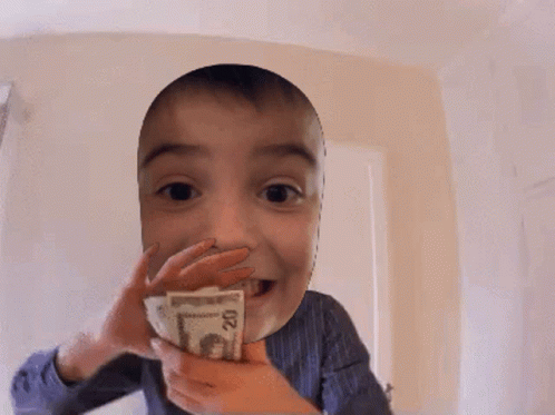 Money Dance Funny Kid Face Swap GIF