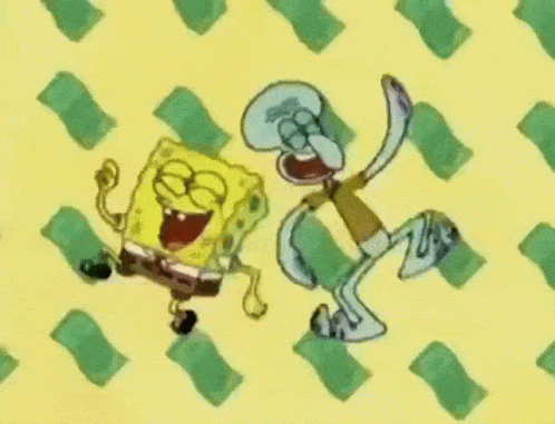 Spongebob Squidward Money Dance GIF