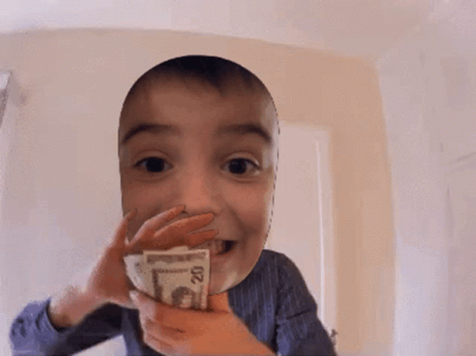 Money Dance Funny Kid Face Swap GIF