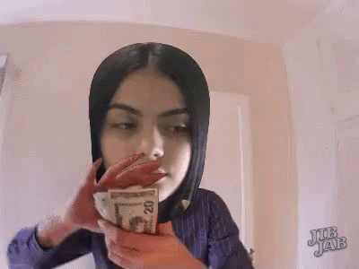 Money Balling Falling From Sky GIF