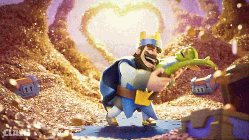 Money Falling Clash Royale Character GIF