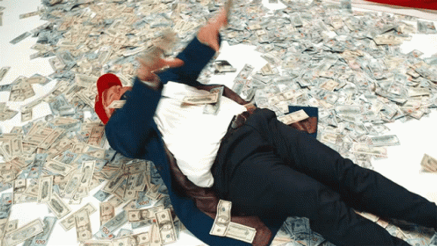 Money Falling Billionaire Making Money Angel GIF