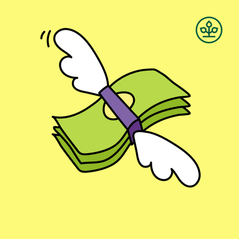 Money Flying Emoji GIF