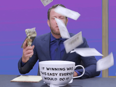 Money Gun Confused Gamble David Portnoy GIF